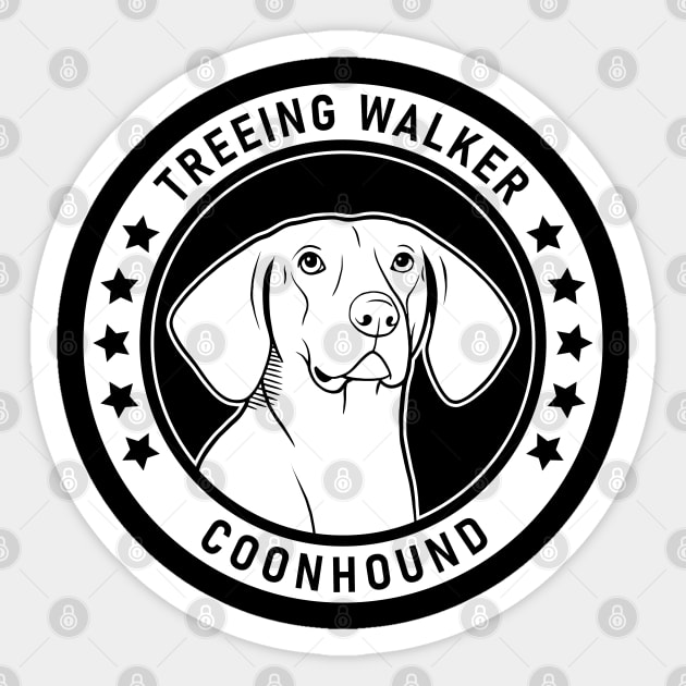 Treeing Walker Coonhound Fan Gift Sticker by millersye